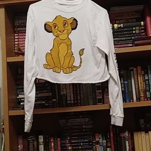 Long Sleeve Lion King Crop Top
